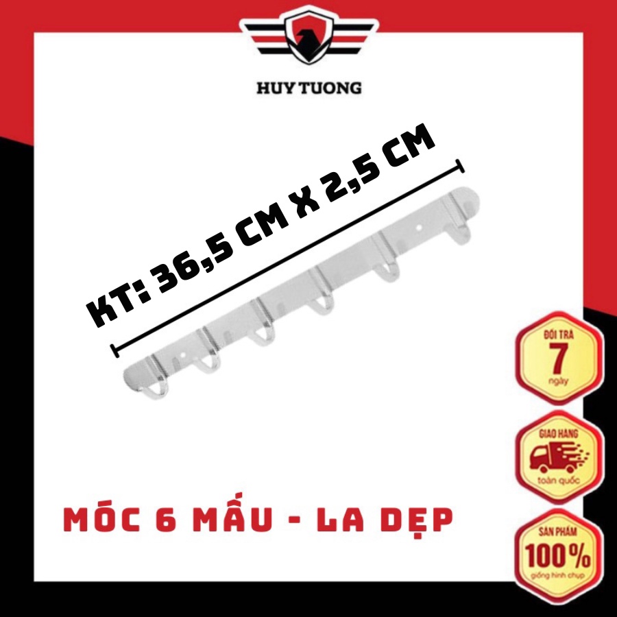 Ảnh Móc treo tường, móc treo quần áo inox gắn tường treo quần áo 6 đến 10 mấu ( Không gỉ sét ) 1