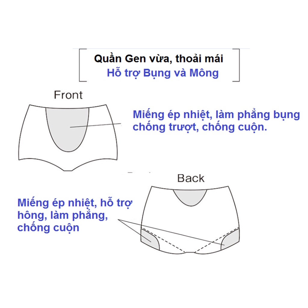 Quần gen bụng Wacoal ILR4815 không viền, định hình eo mông, siết eo nâng mông - LR4815