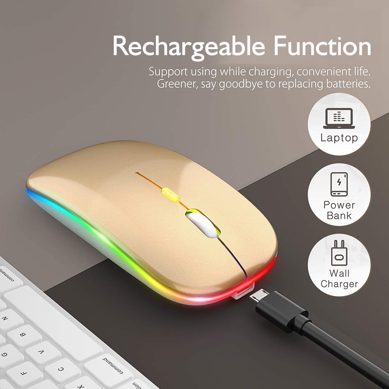 Chuột Không Dây A2，Chuột không dây Bluetooth 2.4Ghz 2 trong 1 chất lượng cao，áp dụng cho tất cả máy tính có cổng USB.