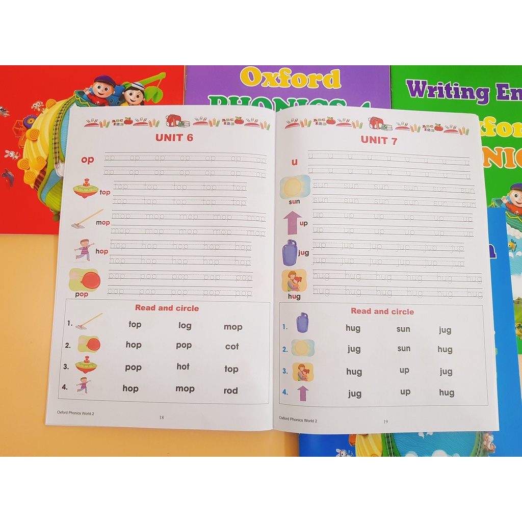 Ảnh vở luyện viết tiếng anh theo oxford phonic world 2