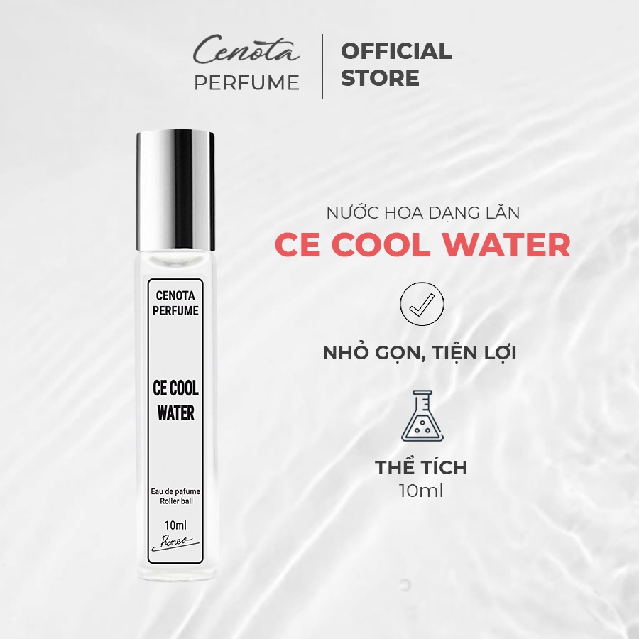 Nước Hoa Lăn Cenota Cool Water 10ml, Tươi Mát, Nam Tính, TinhTế