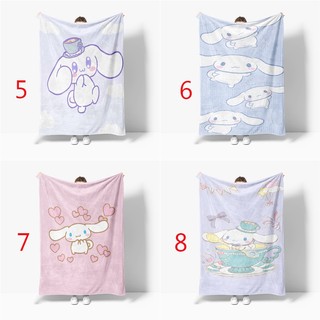 Sanrio Cinnamoroll 4 Kích Thước Flannel Chăn Mới Hoạt Hình Dễ Thương Trẻ Em Thời Trang Mềm Mại Thoải Mái Ấm Giường Chăn Quà Tặng Sinh Nhật