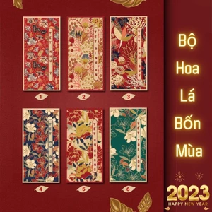 Sỉ lẻ bao lì xì hoa lá thiết kế phú quý siêu hot 2023