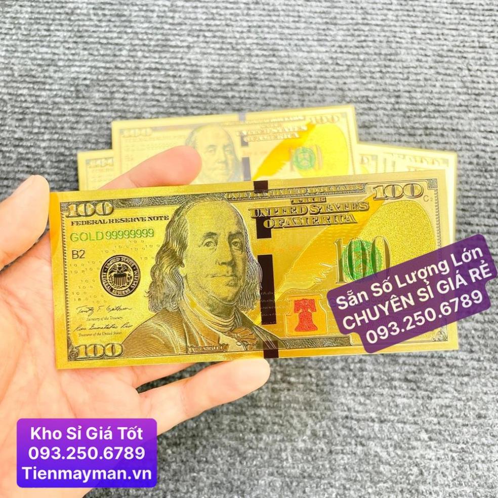 Tờ Tiền 100 Đô USD Plastic Lưu Niệm Phong Thủy May Mắn 3D Mẫu Mới [VIP ...