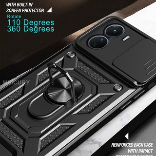 Ốp Điện Thoại Cứng Có Nhẫn Đỡ Cho Vivo Y16