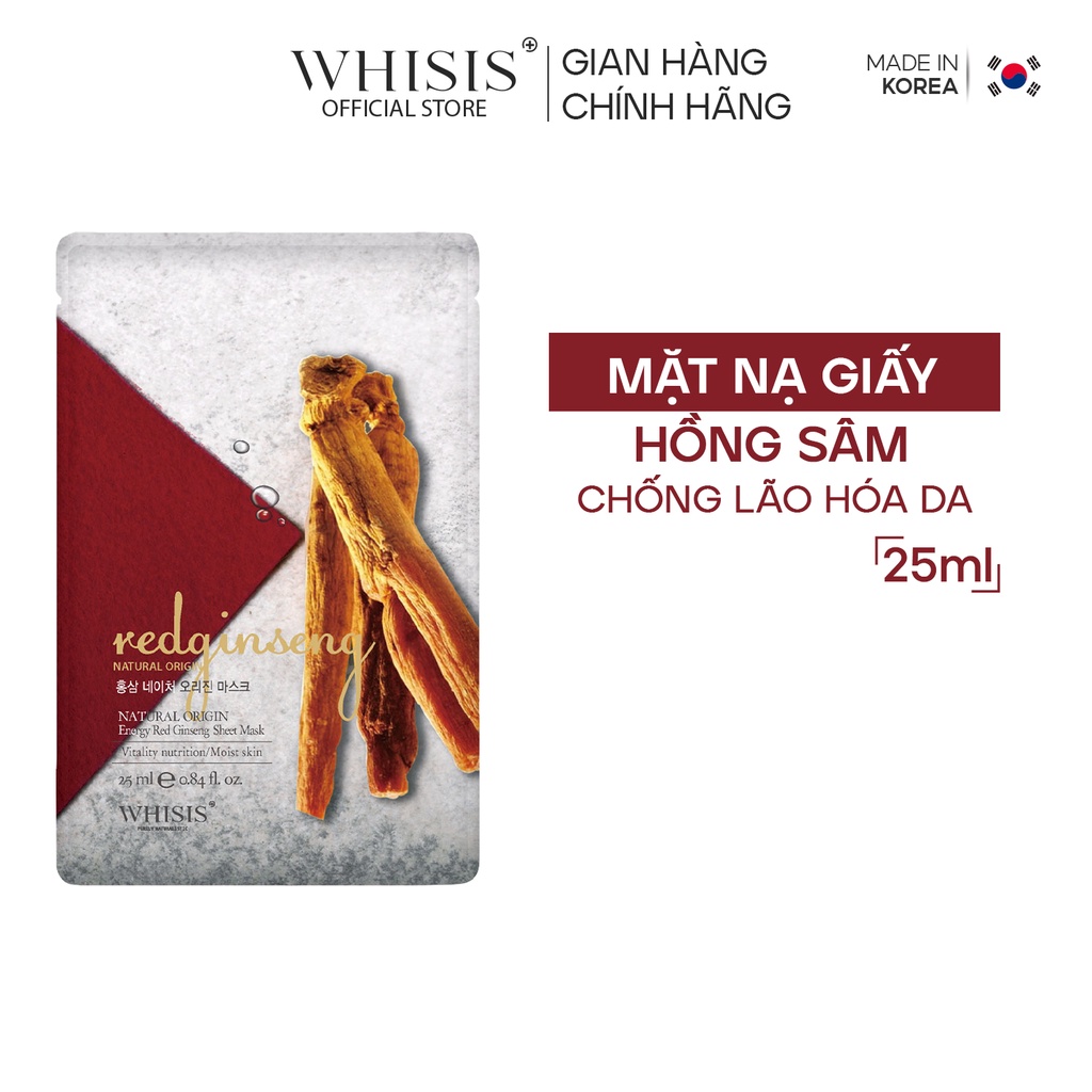 Ảnh MIX 10 Mặt Nạ Giấy Hàn Quốc WHISIS Chiết Xuất Thiên Nhiên Giúp Dưỡng Da, Cải Thiện Làn Da 25ml 3