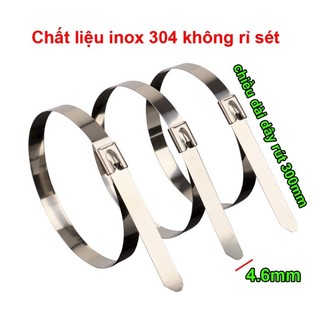 Dây rút inox 304, dây thít inox 304