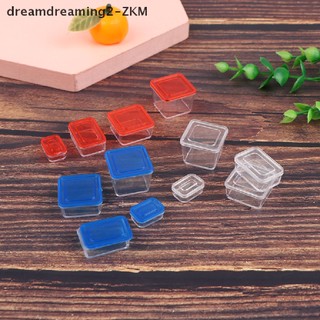 [dreamdreaming] 4 Hộp Giữ Tươi 1 / 12 Nhà Búp Bê Hộp Cơm Trưa Mô Hình Bộ Đồ Ăn Nhà Bếp [zkm]