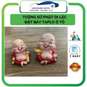 Tượng sứ Di Lặc Hoan Hỉ bày trang trí taplo ô tô,bàn làm việc. Tượng sứ cao cấp Đài Loan