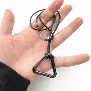 Vòng cổ Mặt Tam Giác In Hình Cưa Máy Và Ác Quỷ Pochita Denji exhila