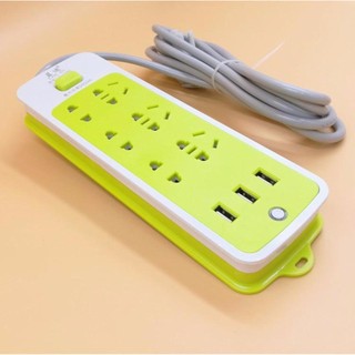 Ổ Cắm Điện Đa Năng 6 Lỗ 3 USB Có Công Tắc, Ổ Điện Gia Đình An Toàn