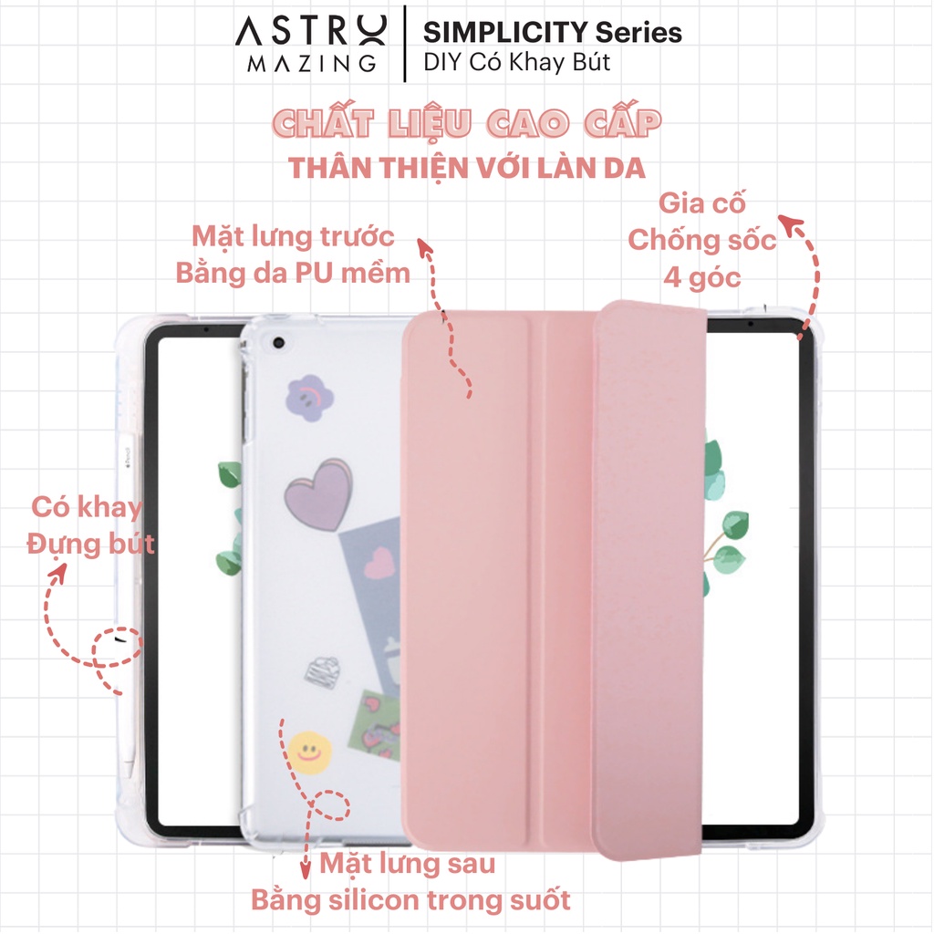 Ảnh Bao da iPad DIY V1 màu pastel AstroMazing cover case cho Pro 11 Air 4 5 Gen 7 8 9 2