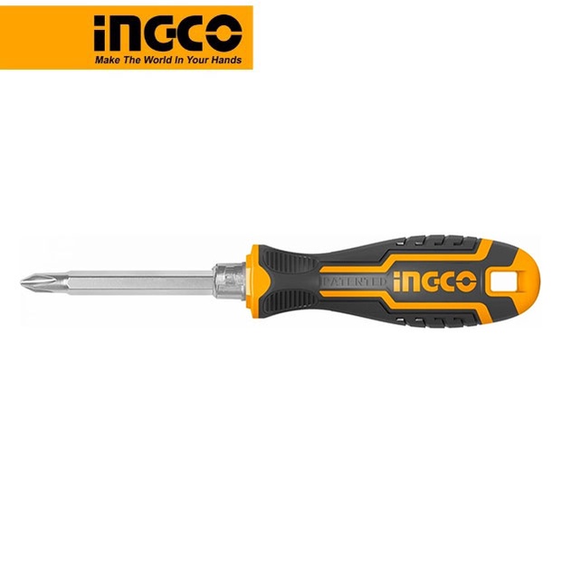Ảnh Tua vít 2 đầu INGCO AKISD0203 5x135mm đầu PH1+SL5 chất liệu thép CRV 2