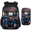 SQ11 Soccer Star Messi School Bag Cristiano Ronaldo Phim Hoạt Hình Ba Lô Hộp Đựng Bút Chì Bộ 2 Món Học Sinh Mẫu Giáo Bé Trai