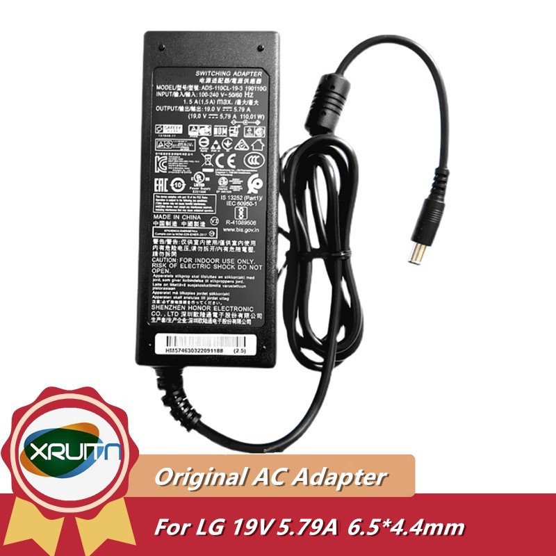 ADS-110CL-19-3 19V 5.79A 19.5V 5.65A AC DC Adapter Cho LG TV Màn Hình Máy Chiếu 34UC98 34UM88 34UM88C 34UM88-P PF1500G