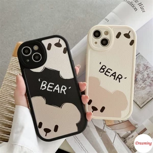 Ốp Điện Thoại Mềm In Hình Gấu Cho iphone 15 14 13 12 11 pro x xr xs max se 2020 6 6s 7 8 plus