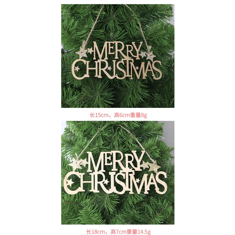 Chữ Merry Christmas gỗ đẹp phong cách DIY trang trí Giáng Sinh