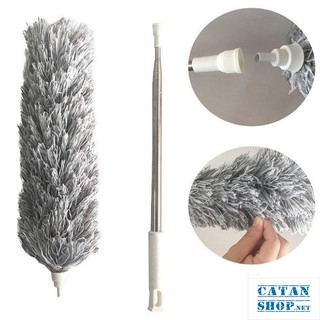 Chổi Quét Trần, Chổi Quét Bụi Gấp Gọn Tay Cầm Kéo Dài 2m8, Chổi Quét Màng Nhện Đầu Cọ Bẻ Cong Tùy Chỉnh