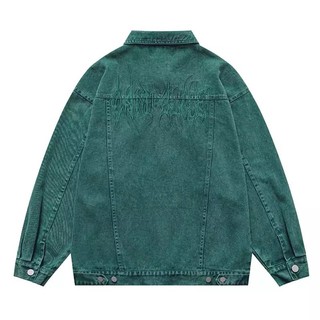 Áo Khoác Jeans Nam Nữ Denim Jacket Hàn Quốc Phối Phụ Kiện Hình Thêu Nổi,3 Màu Áo Cực Hót  From Rộng Thời Trang Unisex