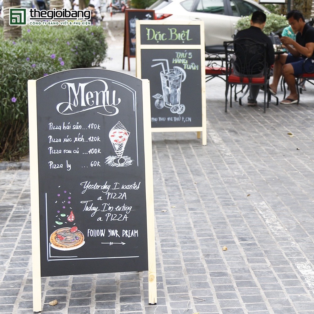 Bảng Menu 2 Mặt Đứng Slide Mini - Bảng Tân Hà - kích thước 550x1100mm ...