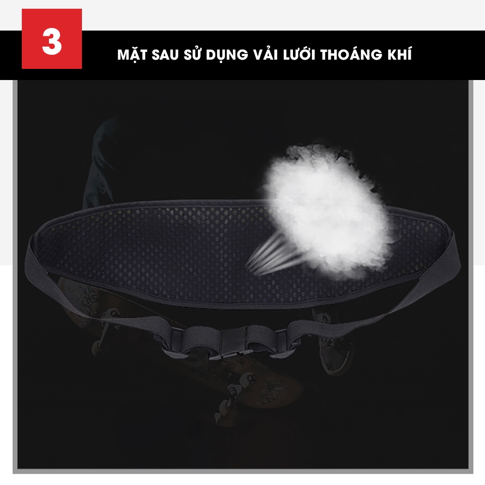 Ảnh Túi đeo bụng chạy bộ, đai đeo điện thoại chạy bộ nam nữ chính hãng GoodFit GF106RB 4