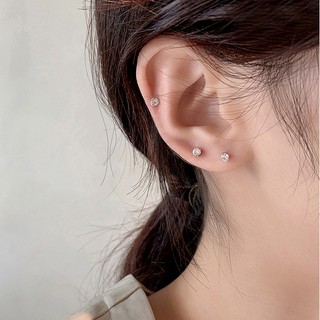 Khuyên tai nam nữ LAMY Elegant Earrings Gold 3025 - Khuyên tai bạc Lamy