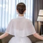 BAMBOOB Khăn choàng voan thanh lịch Áo choàng cưới Áo choàng mềm Phụ kiện đám cưới Buổi tối Prom Cape