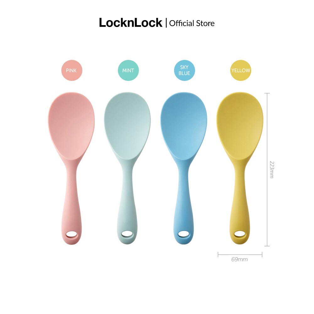 [Mã LIFEMC07CBAU giảm 50k đơn 350k] Muôi múc cơm bằng silicone Lock&Lock - CKT207 (4 màu)