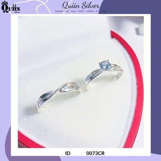 [BÁN THEO CẶP] Nhẫn đôi bạc ta, bạc S925 Quiin - Nhẫn freesize nhẫn nam xoắn dành cho cặp đôi 0073CR