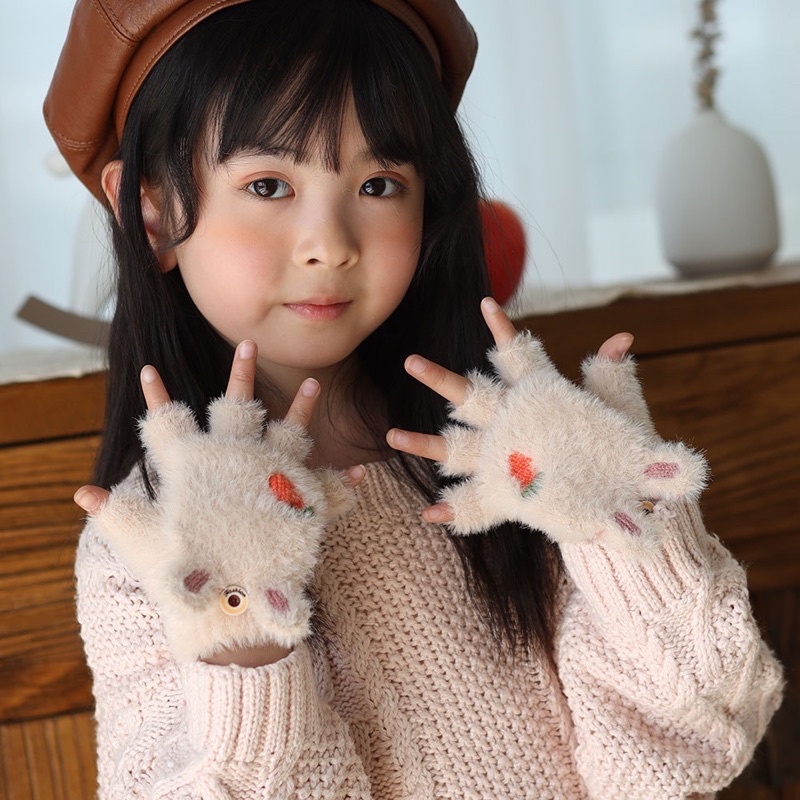 Găng Tay 2 lơp cưc ấm Cho Bé Trai Bé Gái