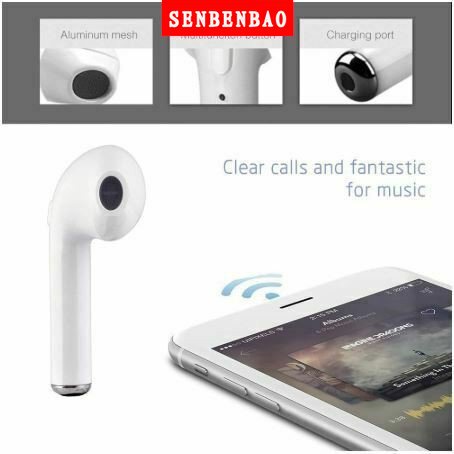 Tai Nghe Bluetooth I7S, Tai Nghe Không Dây Phiên Bản Nâng Cấp Pin Trâu, Chạm Cảm Ứng