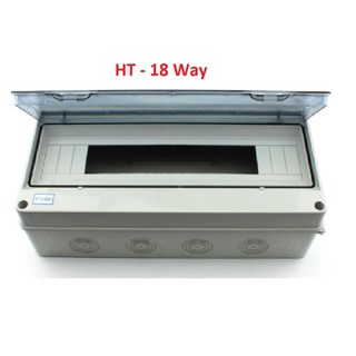 Tủ điện nhựa HT-12 WAY, HT-18 WAY, HT-24 WAY chống nước – Tủ điện lắp nổi