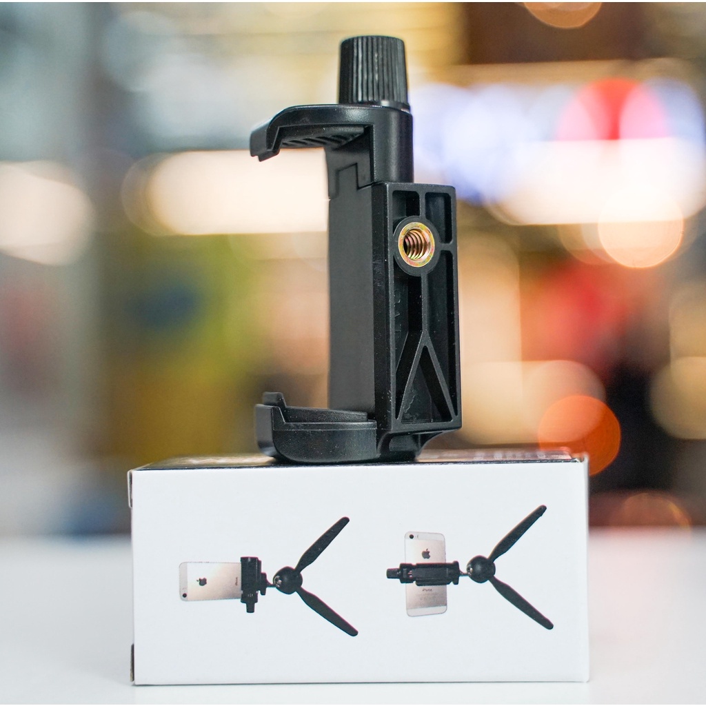 Đầu kẹp điện thoại YunTeng dùng cho gậy tự sướng, chân đế, tripod, cây livestream