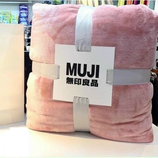 Chăn MUJI lông tuyết mềm mịn siêu ấm hàng cao cấp