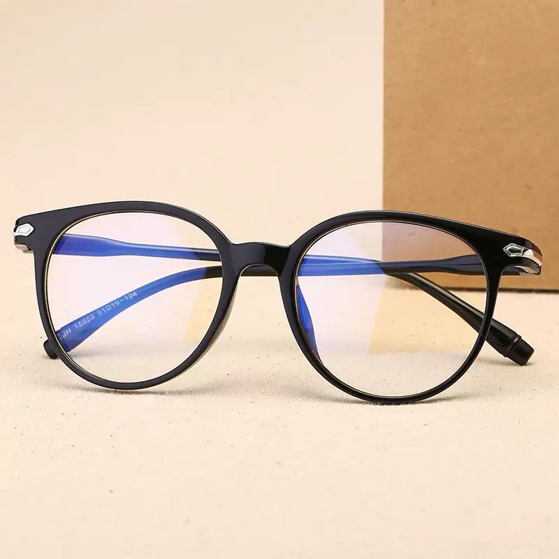 Unisex Bức Xạ Kính Máy Tính Khung Kính Chống Mệt Mỏi Phim Xanh Bảo Vệ Tia Uv Gương Phẳng Vòng Mắt Trong Suốt Màu Xám