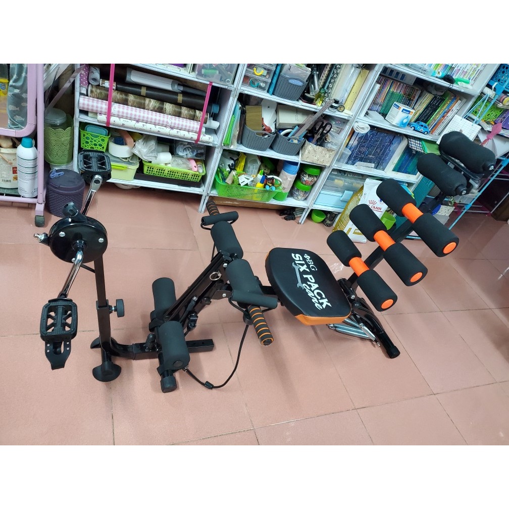 Ảnh BG- Máy tập cơ bụng đa năng SIX PACK CARE KM2018 phối hợp nhiều bài tập, thêm bộ bàn đạp đa năng 4