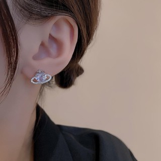 Khuyên Tai Đính Đá Hình Galaxy Độc Đáo Phong Cách Hàn Quốc