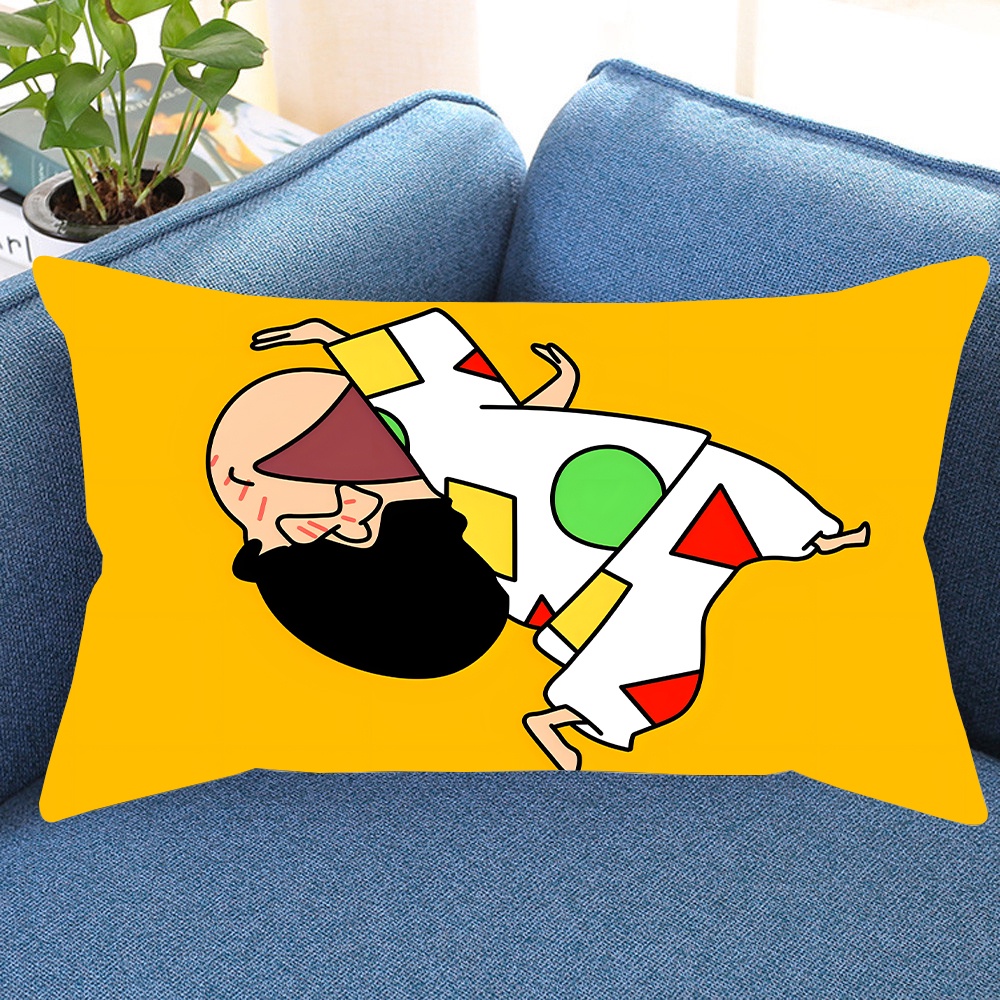 Vỏ Gối Hình Chữ Nhật In Hoạt Hình Cậu Bé Bút Chì Shin-chan Trang Trí Nhà Cửa