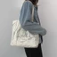 Túi tote vải canvas túi đeo vai thời trang Hàn Quốc họa tiết kẻ vẽ đẹp xinh cỡ lớn phong cách Ulzzang giá rẻ ABICA T1004