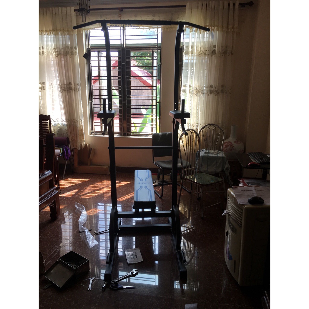 Ảnh BG Máy tập tổng hợp tay vai bụng, Giàn tạ, Ghế tập ta đa năng CHIN BLACK 2025 3