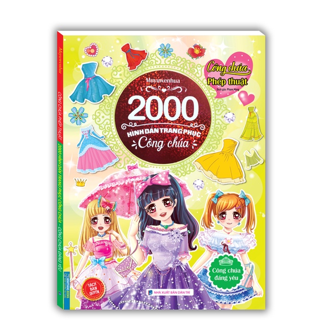 Ảnh Sách - 2000 hình dán trang phục công chúa - Công chúa đáng yêu 2
