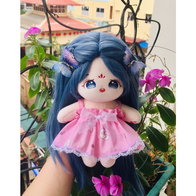 Outfit Doll Có Sẵn Váy Dún đơn Giản Giá Siêu Rẻ Cho Doll Bông 20cm Doll