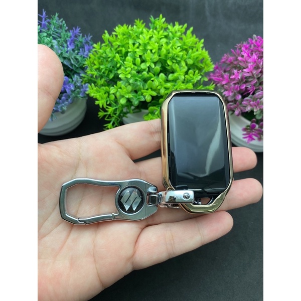 Bao chìa khóa Đen Vàng- Ốp chìa khóa  TPU Đen Vàng xe ô tô Suzuki xl7