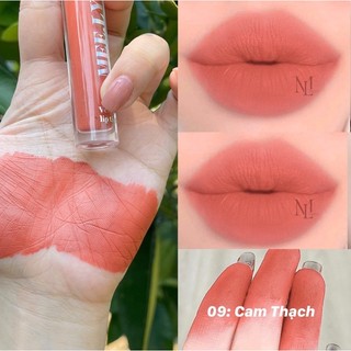 Son kem lì MELLY dưỡng môi cấp ẩm cho môi giữ màu 12 giờ lên màu chuẩn