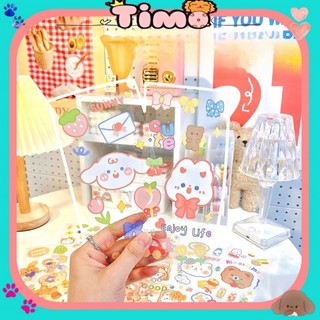 Sticker Trong Suốt Cute Dán Mũ Bảo Hiểm Anime Noel Hình Dán Timo ST82