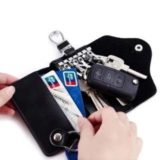 1 Túi Da Mềm Mini Đựng Chìa Khóa Xe Hơi Đa Năng