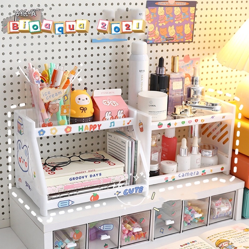Kệ Giá Nhựa Mini 2 Tầng Đựng Văn Phòng Phẩm Tiện Lợi | Shopee Việt Nam
