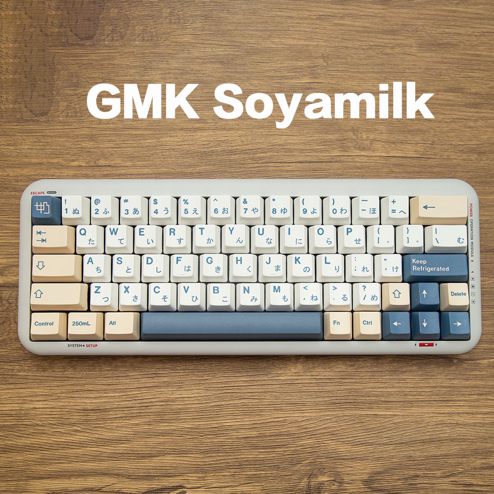 GMK Soyamilk keycaps OEM profile DyeSublimation PBT keycap 138keys