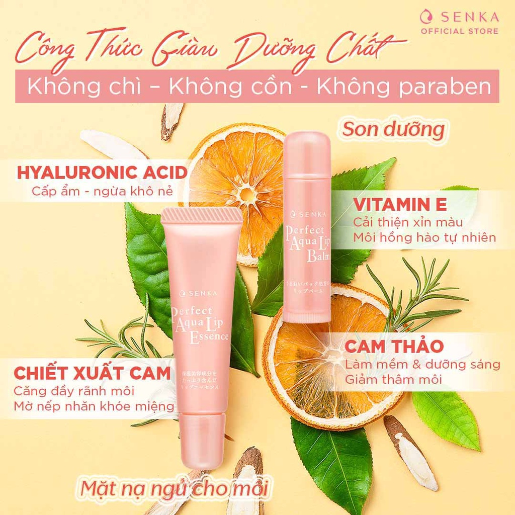 Ảnh Son dưỡng môi cấp ẩm Senka Perfect Aqua Lip Balm 4.5g 2