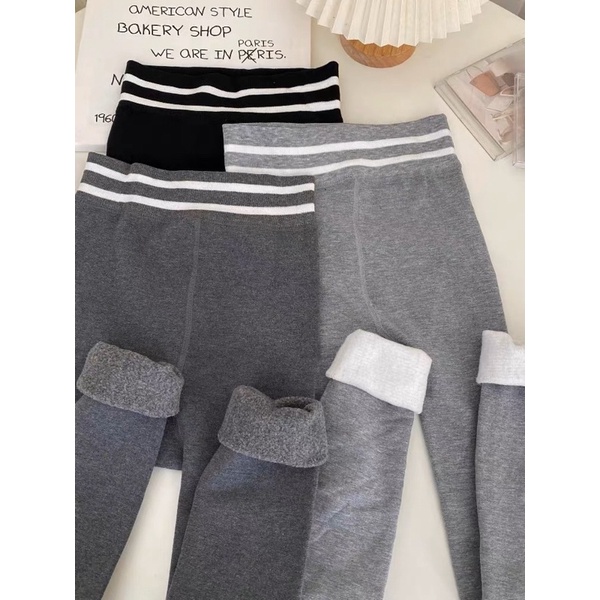 Quần LEGGING cạp cao lót bông FULL BOX siêu ấm, hách dáng làm thon gọn chân, nâng Mông che khuyết điểm tốt